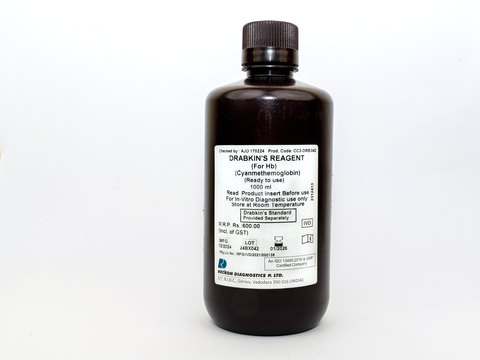 Drabkin's Reagent (for Hb), 1000 ml