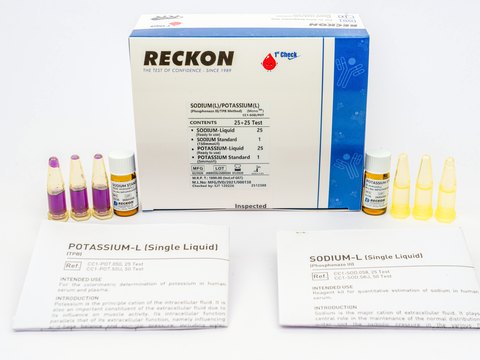 Sodium-L / Potassium-L (Single Liquid), 25 + 25 Test