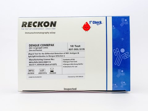 Dengue Combipak (NS1 & IgG/IgM) Card, 10 Test