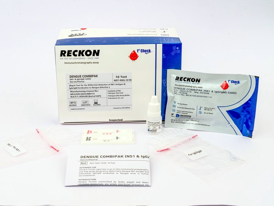 Dengue Combipak (NS1 & IgG/IgM) Card, 10 Test, view 2