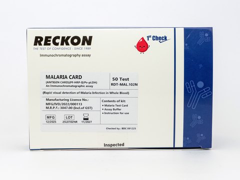 Malaria Pf-HRP II / Pv-pLDH Antigen Card, 50 Test