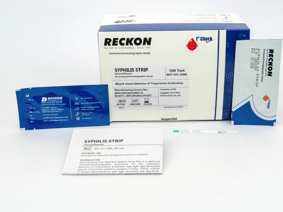 Syphilis Strip, 100 Test, view 2