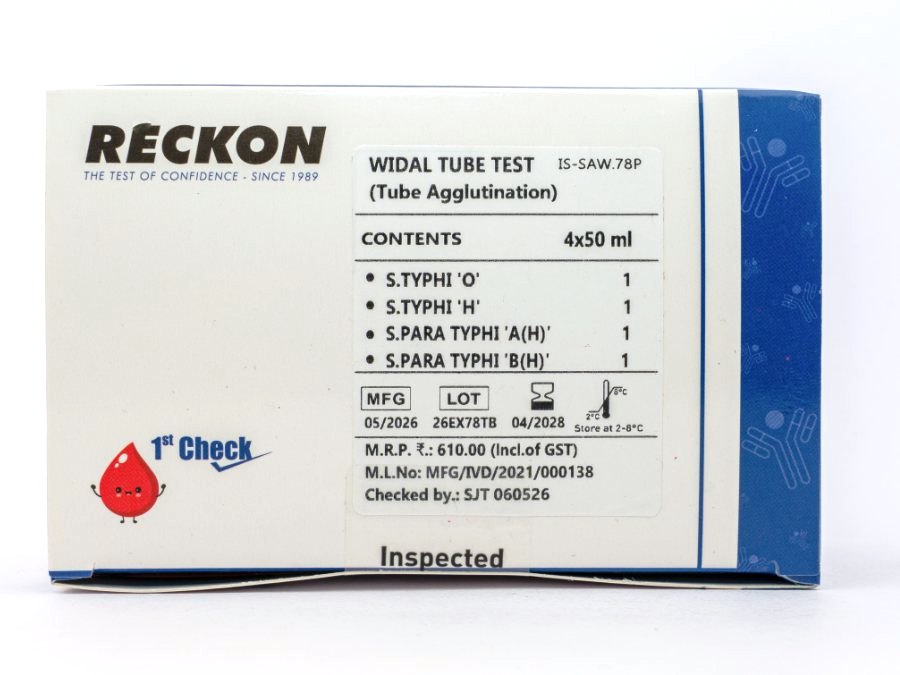 Widal Tube Test (O, H, AH, BH antigen), 4 x 50 ml, view 2